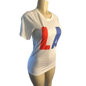 Women XS Amanda Jane Jones x Mochi Kids LA Tee T-Shirt Top Short Slv Organic